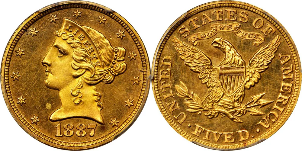 The Enigmatic Proof-Only 1887 Half Eagle | Rare Gold Coins